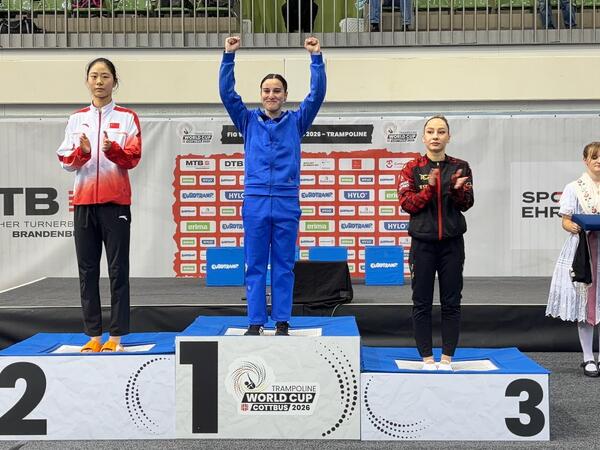 Selcan Mahsudova batut gimnastikası üzrə Dünya kubokunun qalibi olub - <span class="color_red">(Foto)</span>
