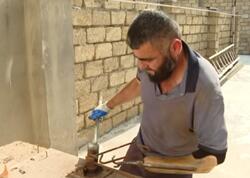 Tək qolu ilə tikintiyə aid hər işi bacarır - <span class="color_red">(Video)</span>