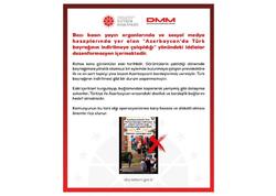 Türkiyə PA: Türkiyə bayrağının Azərbaycanda endirilməsinə cəhd iddiaları dezinformasiyadır