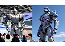 Çində 4 metrlik nəhəng humanoid robot təqdim edildi: 500 kq yük qaldırır - <span class="color_red">(Fotolar)</span>