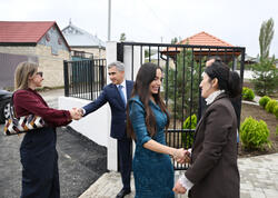 Leyla Əliyeva Şamaxının Göylər kəndində körpələr evi-uşaq bağçasının açılışında iştirak edib - <span class="color_red">(Foto)</span>