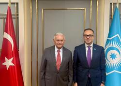 TÜRKPA Baş katibi TDT Ağsaqqallar Şurasının sədri Binali Yıldırım ilə görüşüb