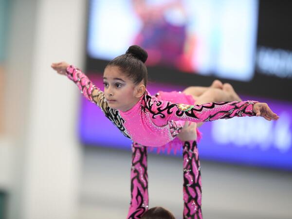 Akrobatika və aerobika gimnastikası üzrə ölkə birinciliklərinə start verilib - <span class="color_red">(Foto)</span>