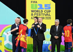 Prezident İlham Əliyev “FIFA U-15 World Cup and Festival”ın final matçını izləyib, mükafatlandırma mərasimində iştirak edib - <span class="color_red">(Foto)</span>