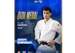 İslam Rəhimov ardıcıl ikinci dəfə U-23 Avropa çempionu olub
