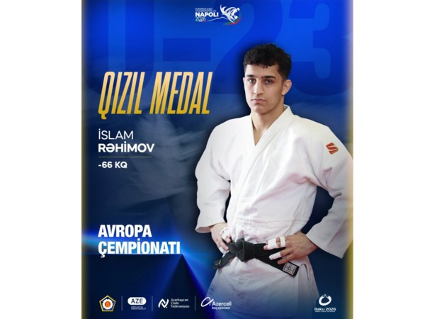 İslam Rəhimov ardıcıl ikinci dəfə U-23 Avropa çempionu olub