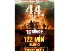 “44” filminin kinoteatr nümayişində rekord izləyici qeydə alınıb
