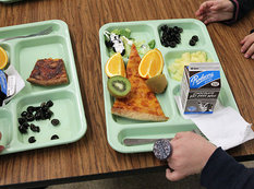 Məktəbdə qalmaqal: nahar zibilliyə atıldı