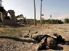 Təmas xəttini keçmək istəyən erməni əsgərə arxadan zərbə