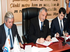 Bakı Metropoliteni və &quot;Akkord-Bouygues&quot; Birgə Müəssisəsi arasında Bakı Metrosunun İnkişafı Layihəsi çərçivəsində Anlaşma Memorandumu imzalanıb
