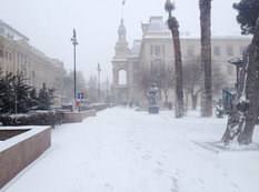 Bakıya güclü qar yağır - YENİLƏNİB - VİDEO - FOTOSESSİYA