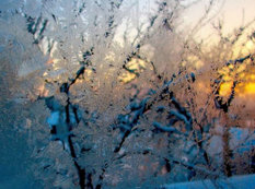 Şüşədə buzlu naxışlar - FOTO