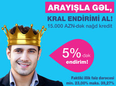 "Bank of Baku"dan "Arayışla gəl, 5%-dək kral endirimi al!" kampaniyası!