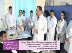 Dəfçalanın həkim olduğu klinikada...