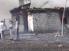 Qubada fabrik və 10 hektar taxıl sahəsi yanıb