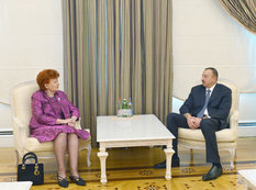 Prezident İlham Əliyev bir sıra görüşlər keçirib - YENİLƏNİB - FOTO