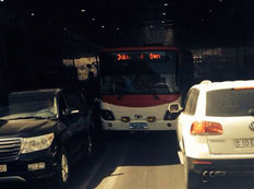 Bakıda daha bir avtobus rüsvayçılığı - FOTO