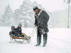 Gənclər şəhəri ağ libas geyindi - FOTOSESSİYA