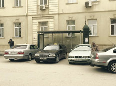 Bakıda gülməli vəziyyət - FOTO