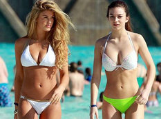 Məşhur model çimərlikdə - FOTOSESSİYA