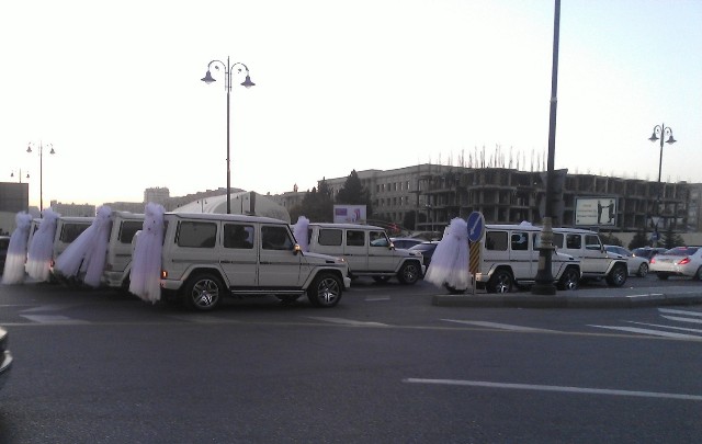 Bakıda 25 "Gelandewagen"li toy kimə çalınıb? - YENİLƏNİB - VİDEO - FOTO