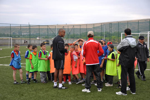 Azərbaycan futbolunun 100 illiyi barədə filmin çəkilişlərindən görüntülər - FOTO