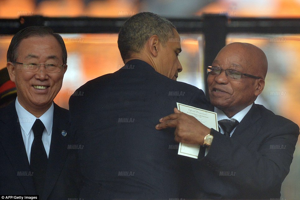 Dünya Nelson Mandela ilə vidalaşır - YENİLƏNİB - FOTO