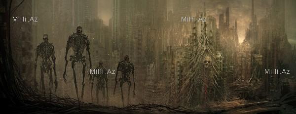 Gələcəyi çəkən məşhur rəssam - FOTO
