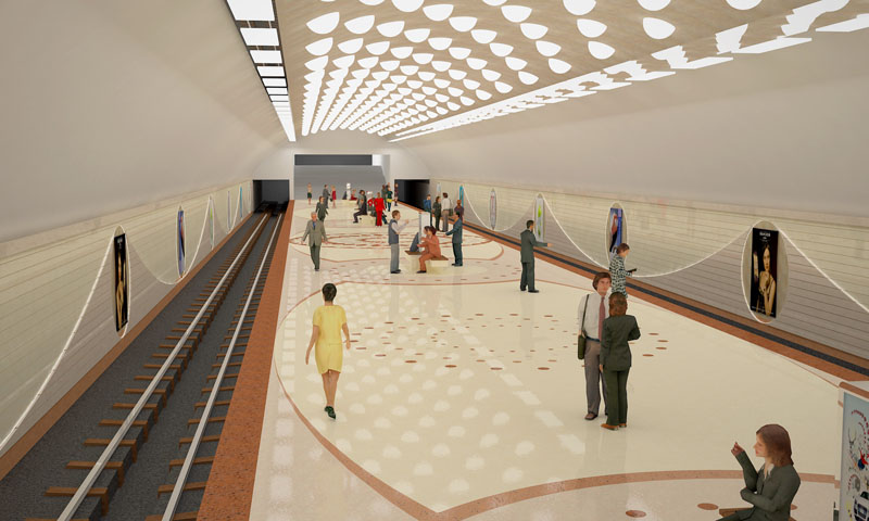 Bakı metrosunun "Avtovağzal" stansiyası necə olacaq? - FOTO