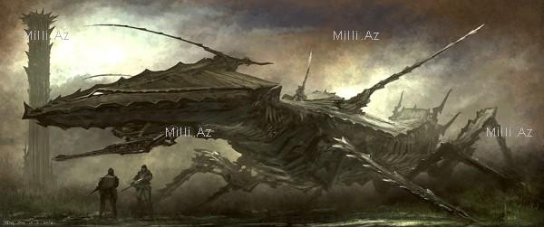 Gələcəyi çəkən məşhur rəssam - FOTO