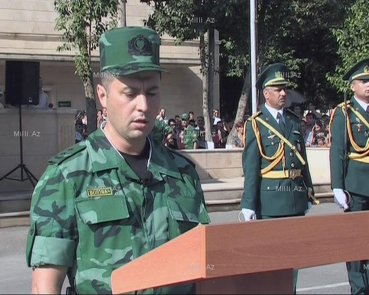 Cəlilabad rayonu Göytəpə sərhəd dəstəsində hərbi andiçmə keçirildi - FOTO