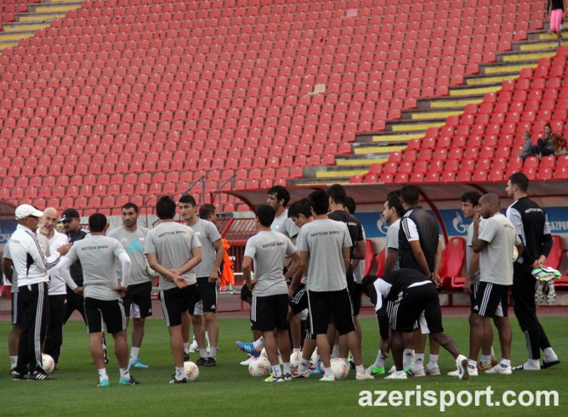 "Neftçi" "Partizan"a qarşı ilk məşqinə çıxdı - FOTO