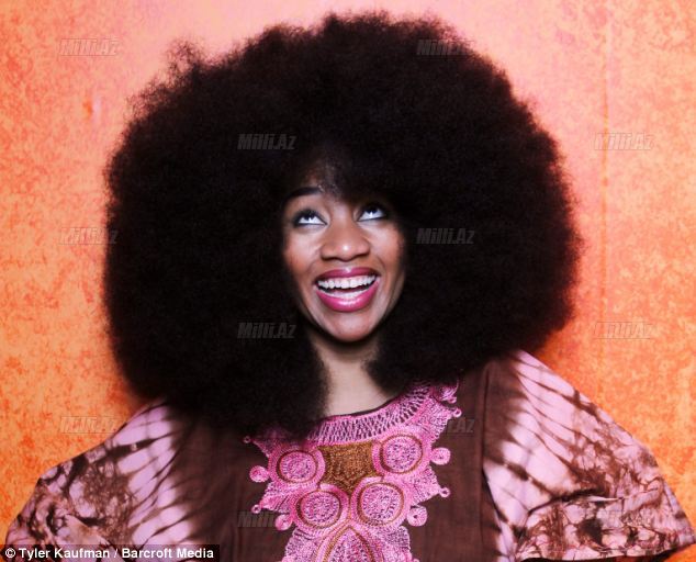 Ən uzun "afro" saçlı qadın: 128 santimetr - FOTO