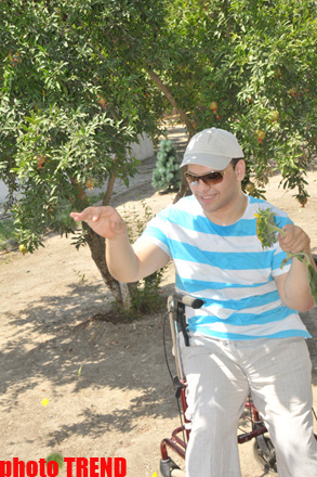 Samuray papağı, meyvəli bağ və ya müğənni Murad Sadıxın rəngarəng yay istirahəti - FOTOSESSİYA