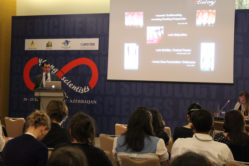 Gənc azərbaycanlı alim Bakıda Heydər Əliyevin 90 illik yubileyinə həsr olunmuş forumda iştirak edib - FOTO