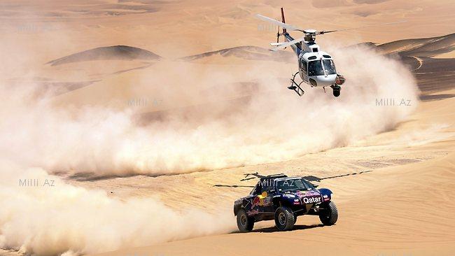 Sürətli maşınlar, səhra, adrenalin, qalib! - FOTO