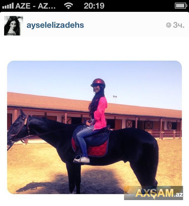 Azərbaycanlı müğənninin at belində şəkilləri yayıldı - FOTOSESSİYA