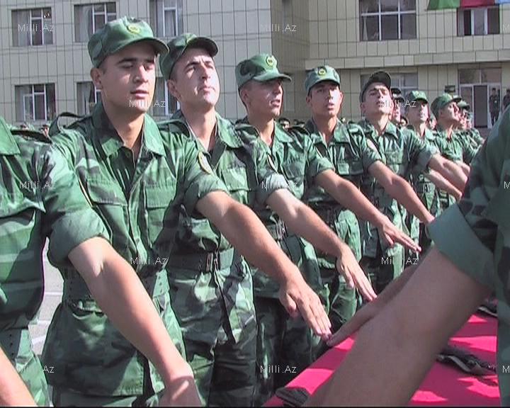 Cəlilabad rayonu Göytəpə sərhəd dəstəsində hərbi andiçmə keçirildi - FOTO
