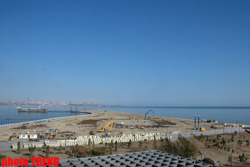 Bakıda "Eurovision 2012" müsabiqəsinin keçirilə biləcəyi arenanın bünövrəsinin inşası başa çatır - FOTO