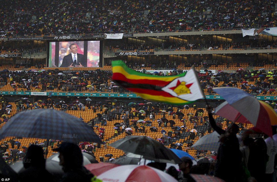 Dünya Nelson Mandela ilə vidalaşır - YENİLƏNİB - FOTO