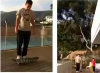Fabreqasın oğulluğu Messinin sevgilisinə futbol öyrədir - FOTO