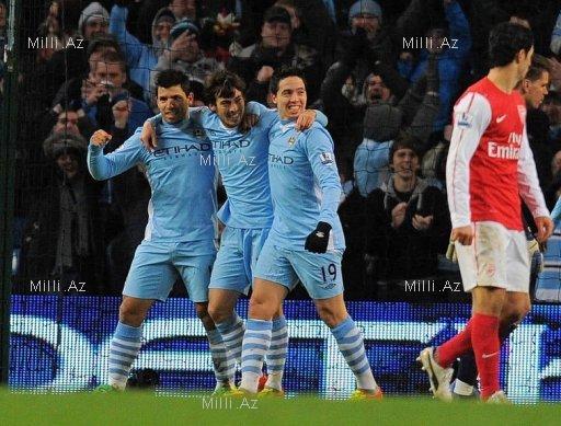 İngiltərə Premyer Liqası: David Silva "Arsenal"ı yıxdı - TURNİR CƏDVƏLİ - FOTOSESSİYA