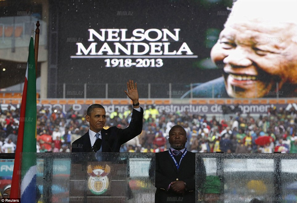 Dünya Nelson Mandela ilə vidalaşır - YENİLƏNİB - FOTO