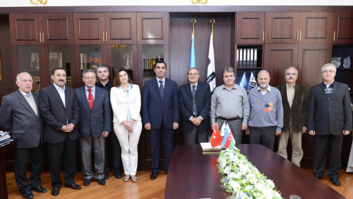Türkiyənin MÜDEK təşkilatının nümayəndə heyəti ilə Bakı Ali Neft Məktəbində görüş keçirilib - FOTO