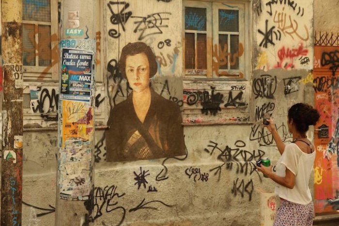 Şəhər küçələrində tarixi portretlər - FOTO