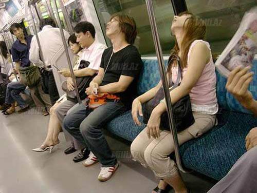 Metroda belə adamlar da var - FOTOSESSİYA