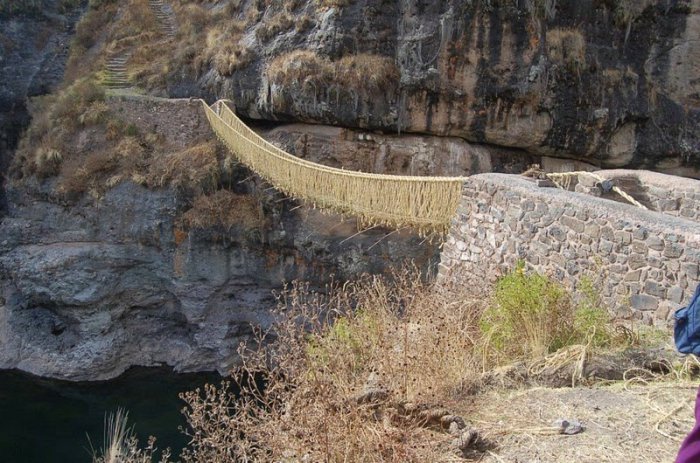 İnklərin son körpüsü - FOTO