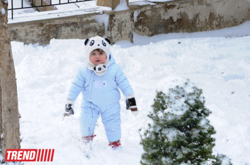 Bakı ağ libasa büründü - FOTOSESSİYA