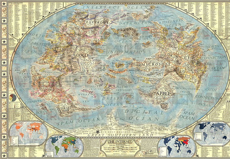 İnternetin belə xəritəsi olmamışdı - FOTO