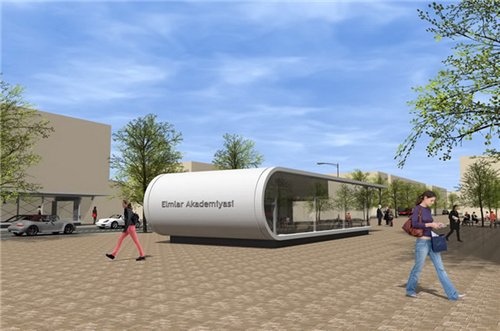 "Elmlər Akademiyası" metro stansiyası belə olacaq - FOTO